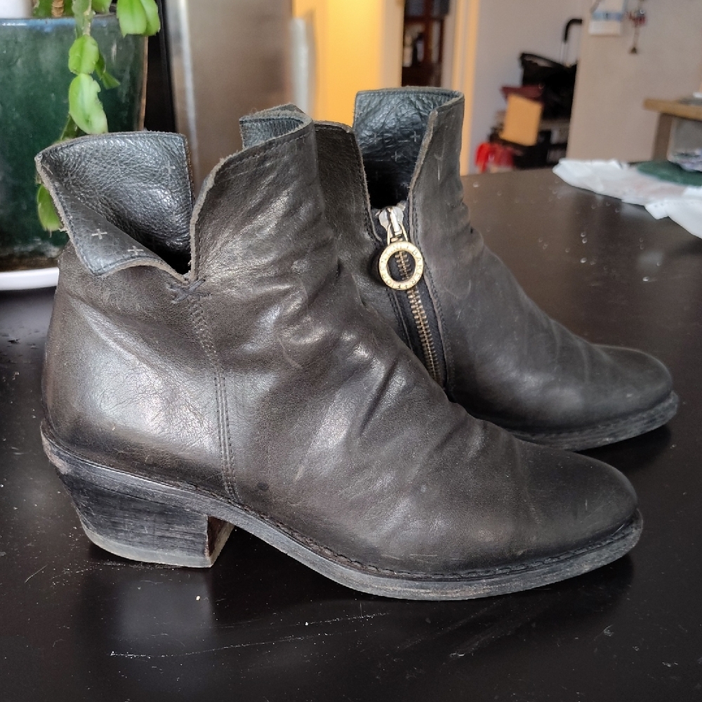 Fiorentini + Baker Dark Gray Ankle Boots